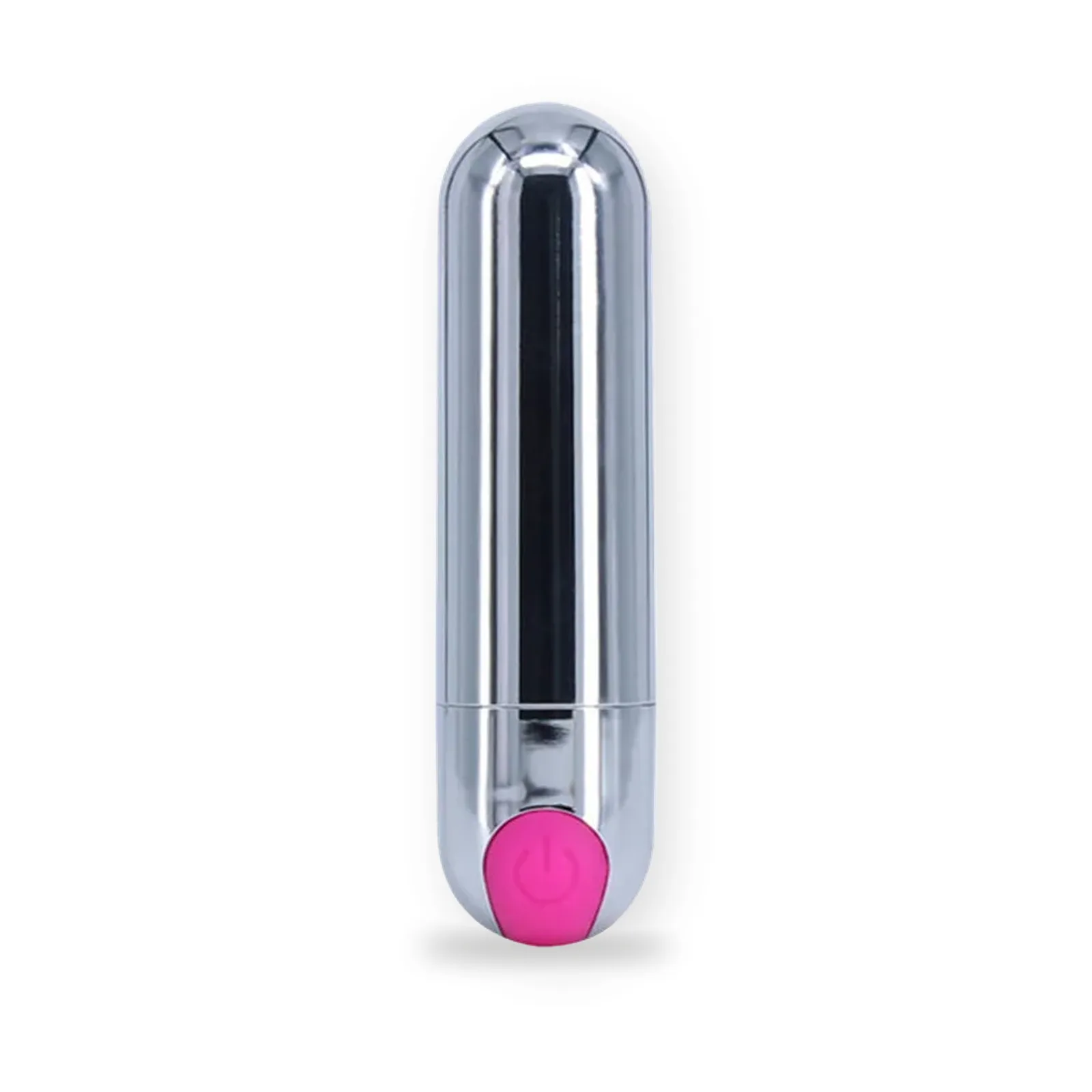 Lune Rechargeable Mini Bullet in Silver & Pink